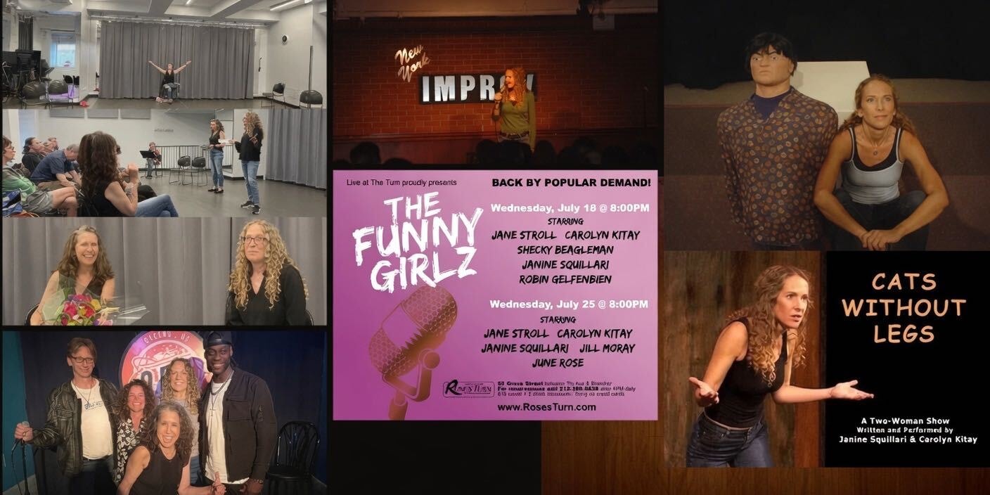 Janine Squillari — performances including The Funny Girlz at Rose's Turn, NY Improv, and Cats Without Legs